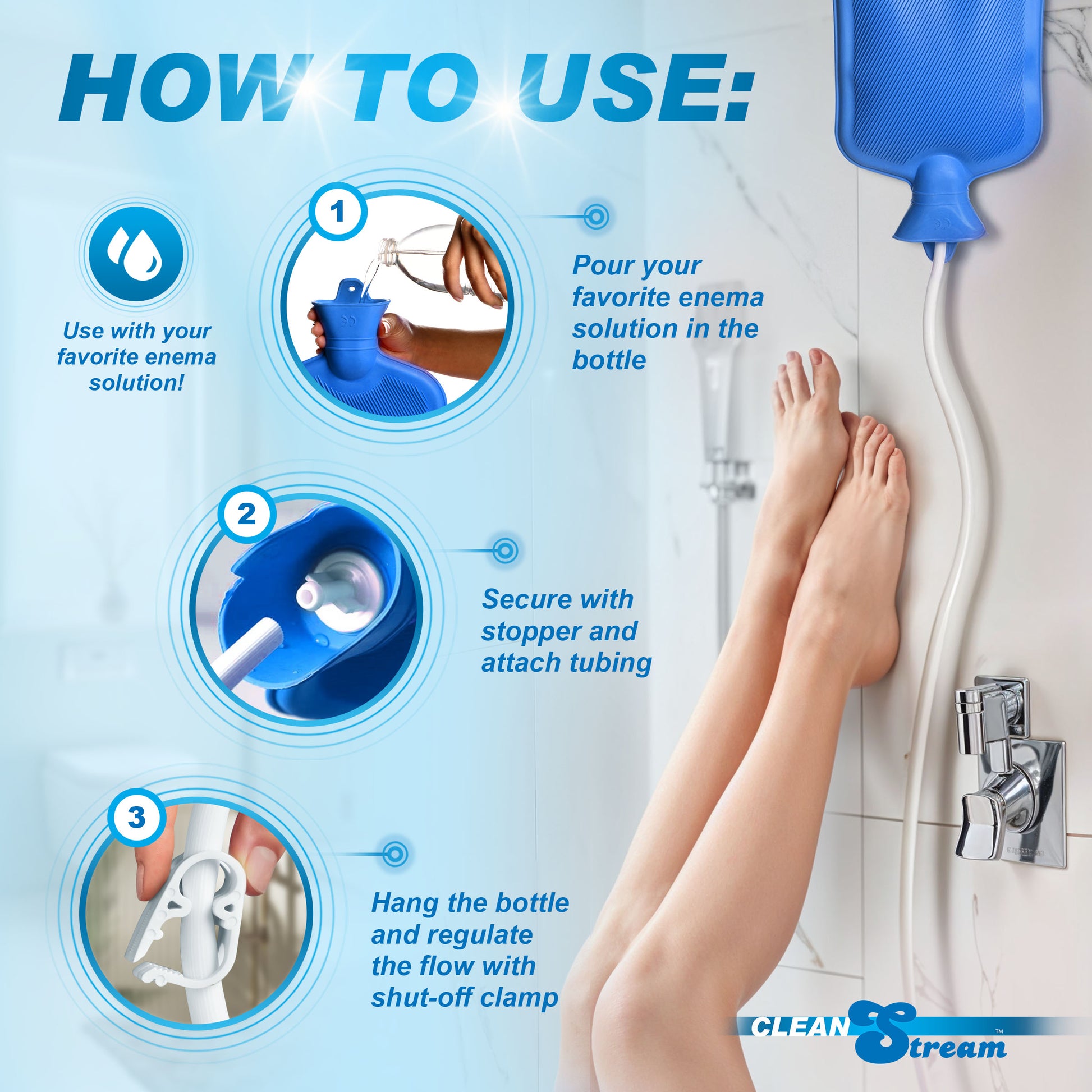 CleanStream Water Bottle Cleansing Kit