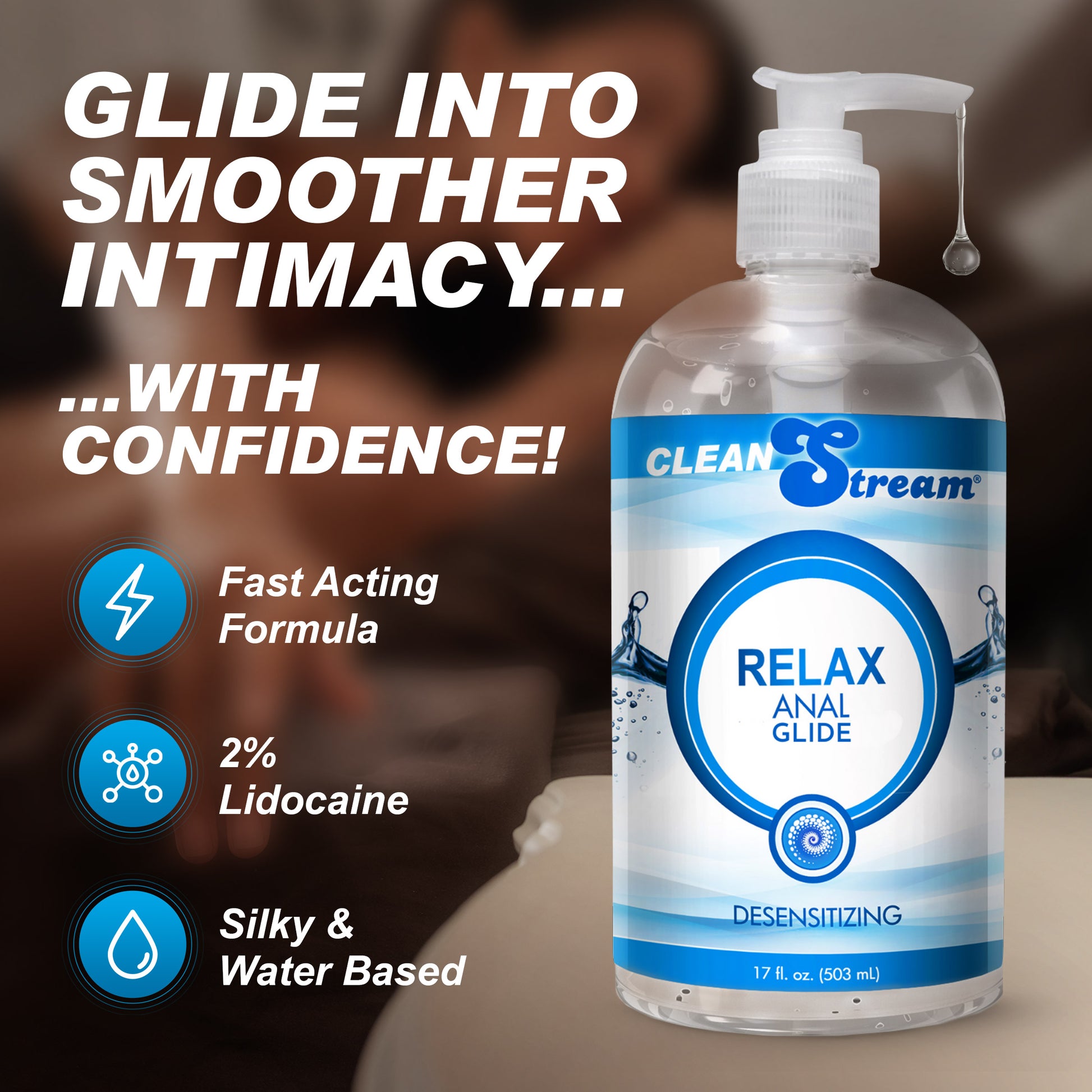 Clean Stream Relax Desensitizing Anal Lube 17 oz