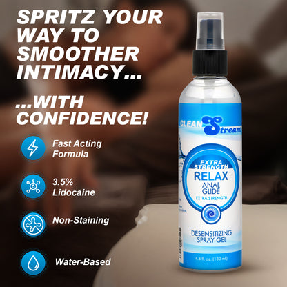 Relax Extra Strength Anal Lube - 4.4 oz