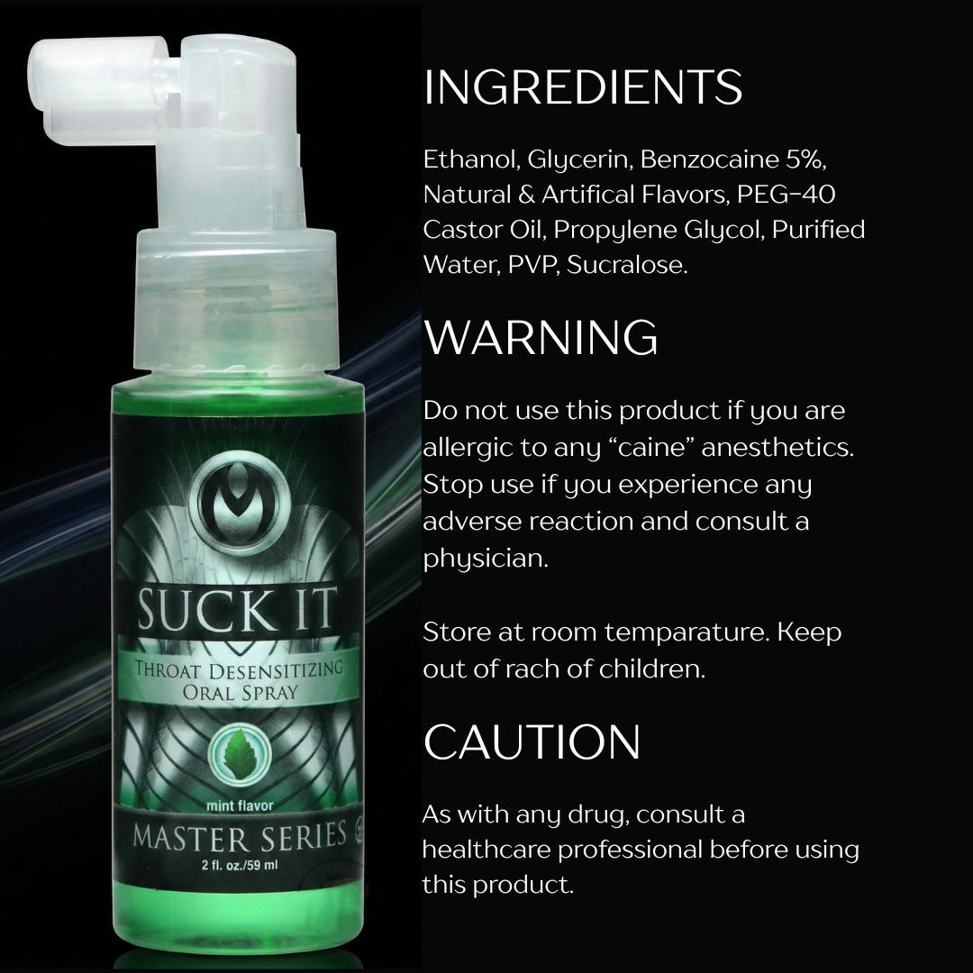 Suck It Throat Desensitizing Oral Sex Spray - 2 oz