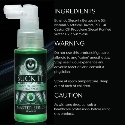 Suck It Throat Desensitizing Oral Sex Spray - 2 oz
