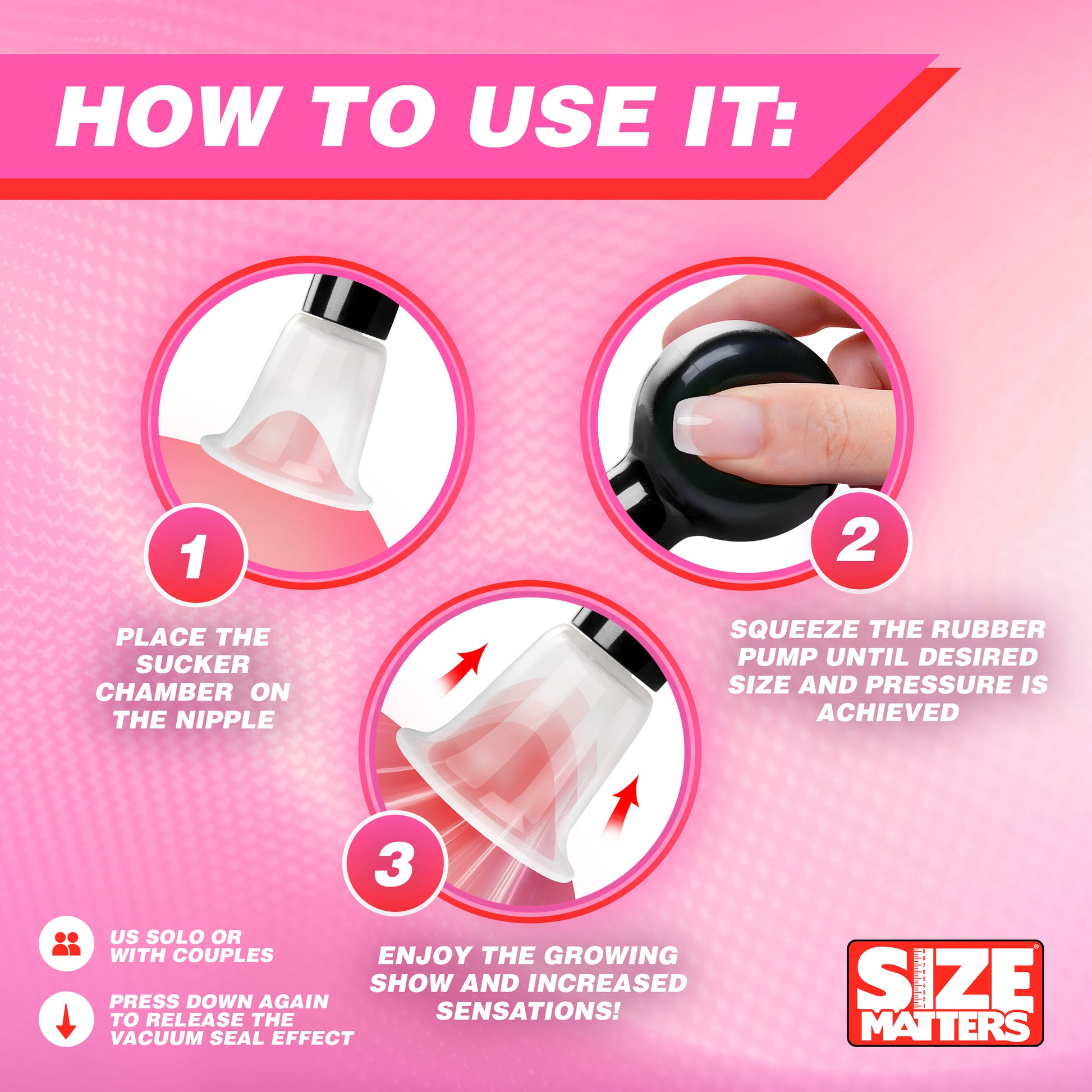 Size Matters See-Thru Nipple Boosters