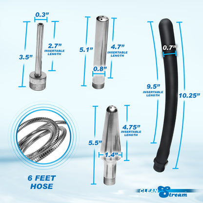 All In One 4 Tip Shower Enema System