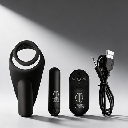 7X Silicone C-Ring with Vibrating Taint Stimulator