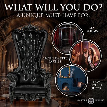 BDSM Throne Chair - Black