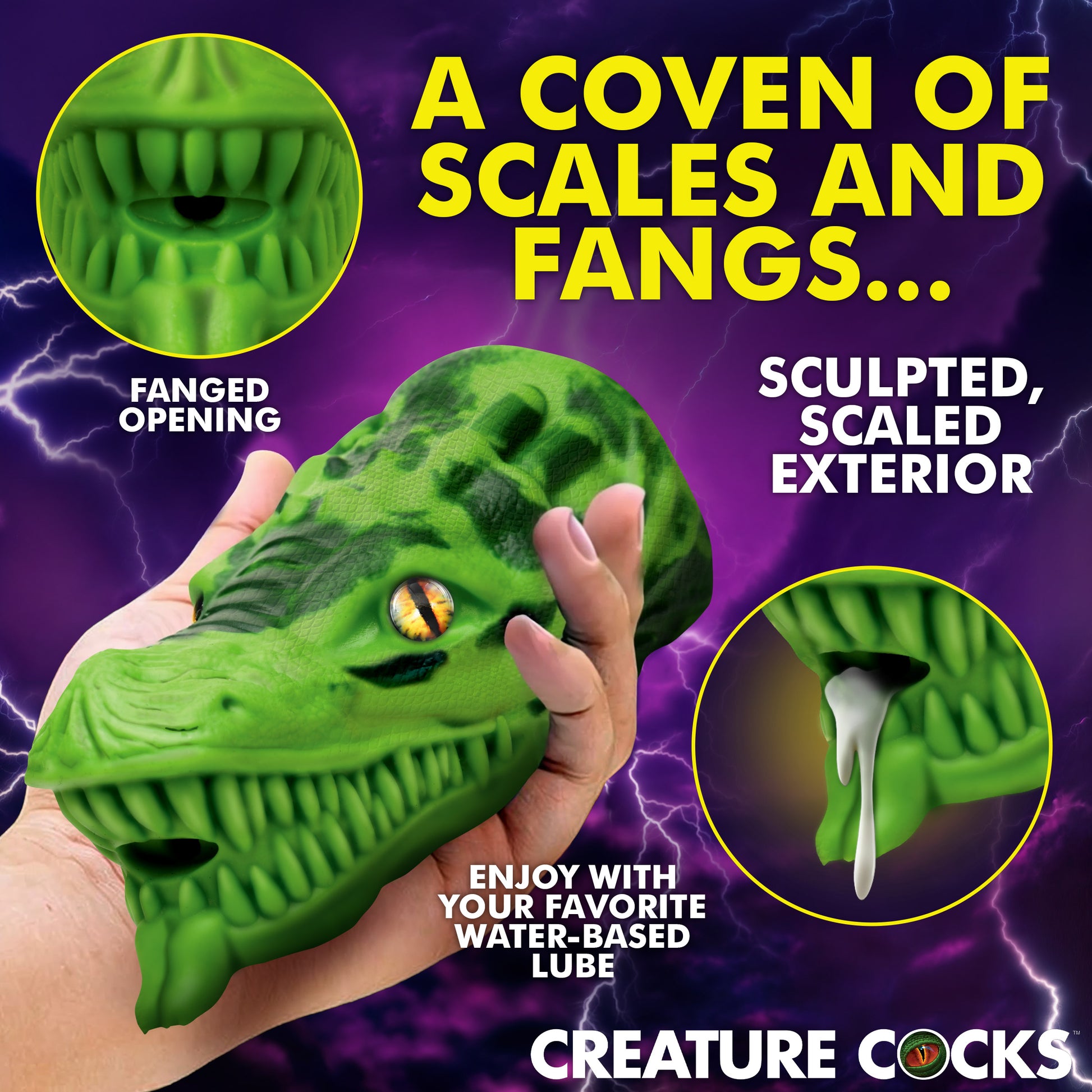Dragon Tamer Silicone Stroker - Green