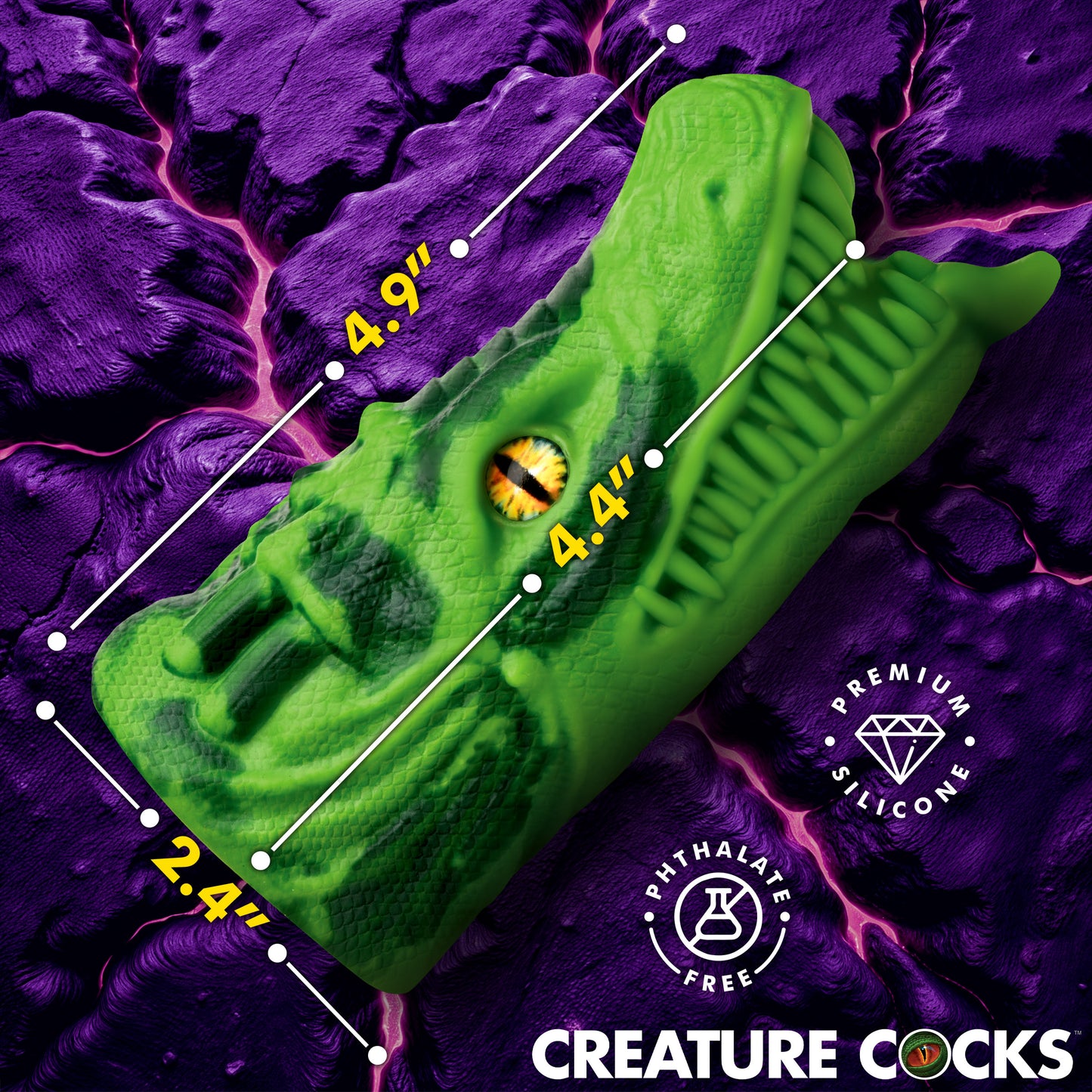 Dragon Tamer Silicone Stroker - Green