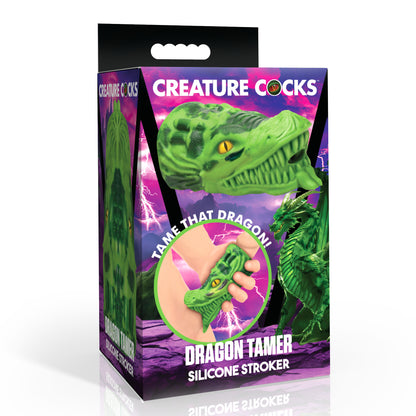 Dragon Tamer Silicone Stroker - Green