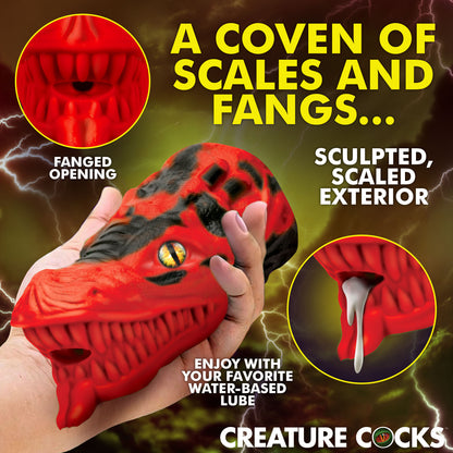 Dragon Tamer Silicone Stroker - Red