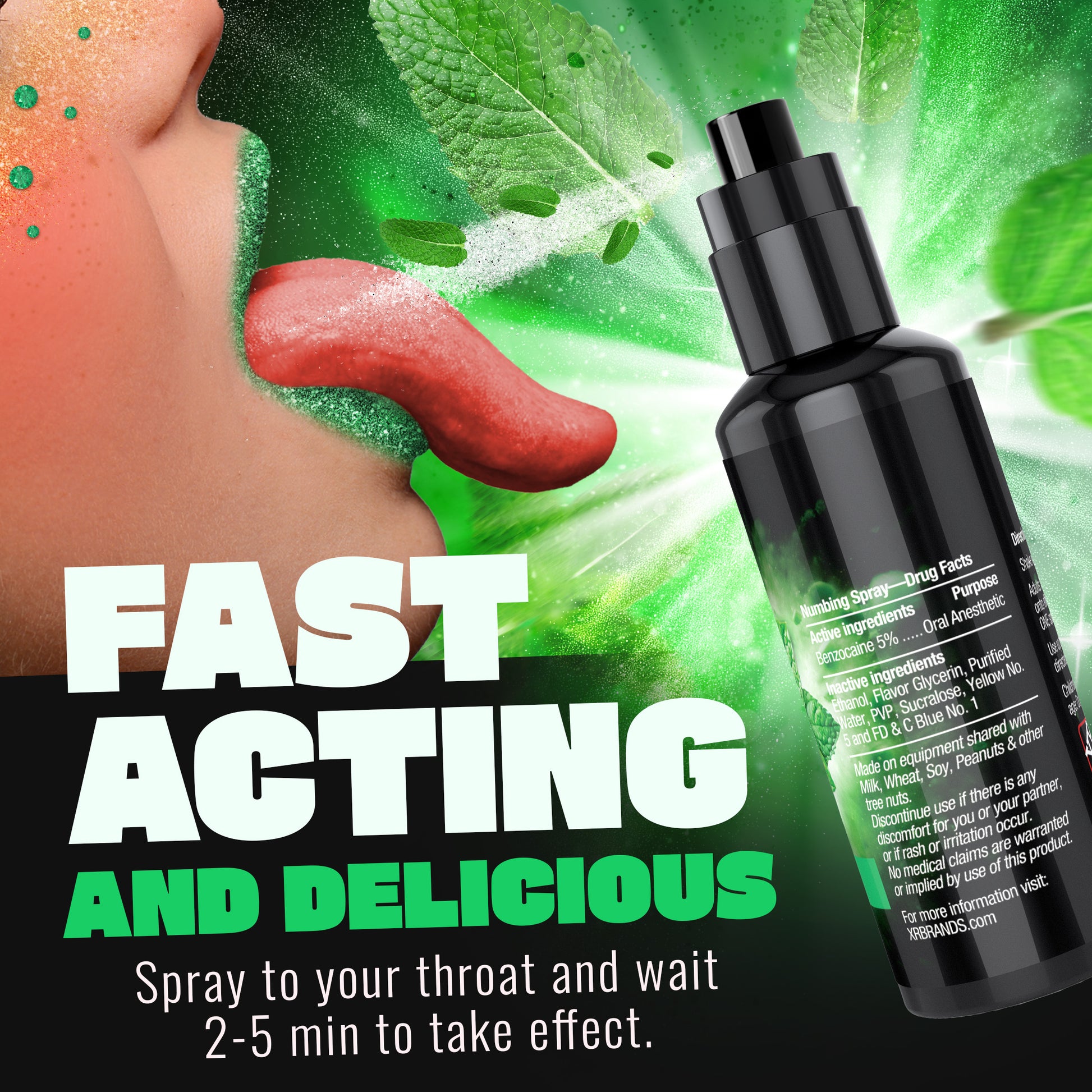 Deep Throat Mint Numbing Spray