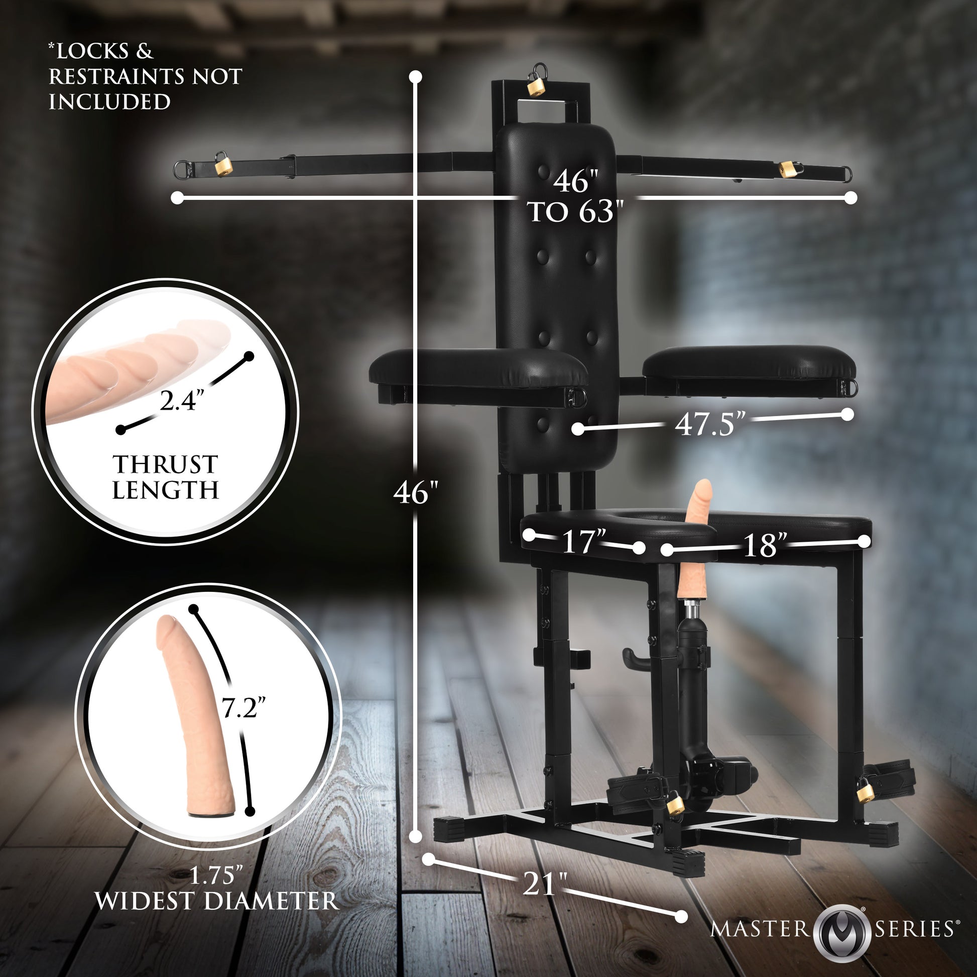 Enforcer Chair with Sex Machine