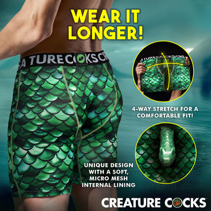 Creature Wear Cockness Monster Lake Creature Boxer Shorts - X-Large