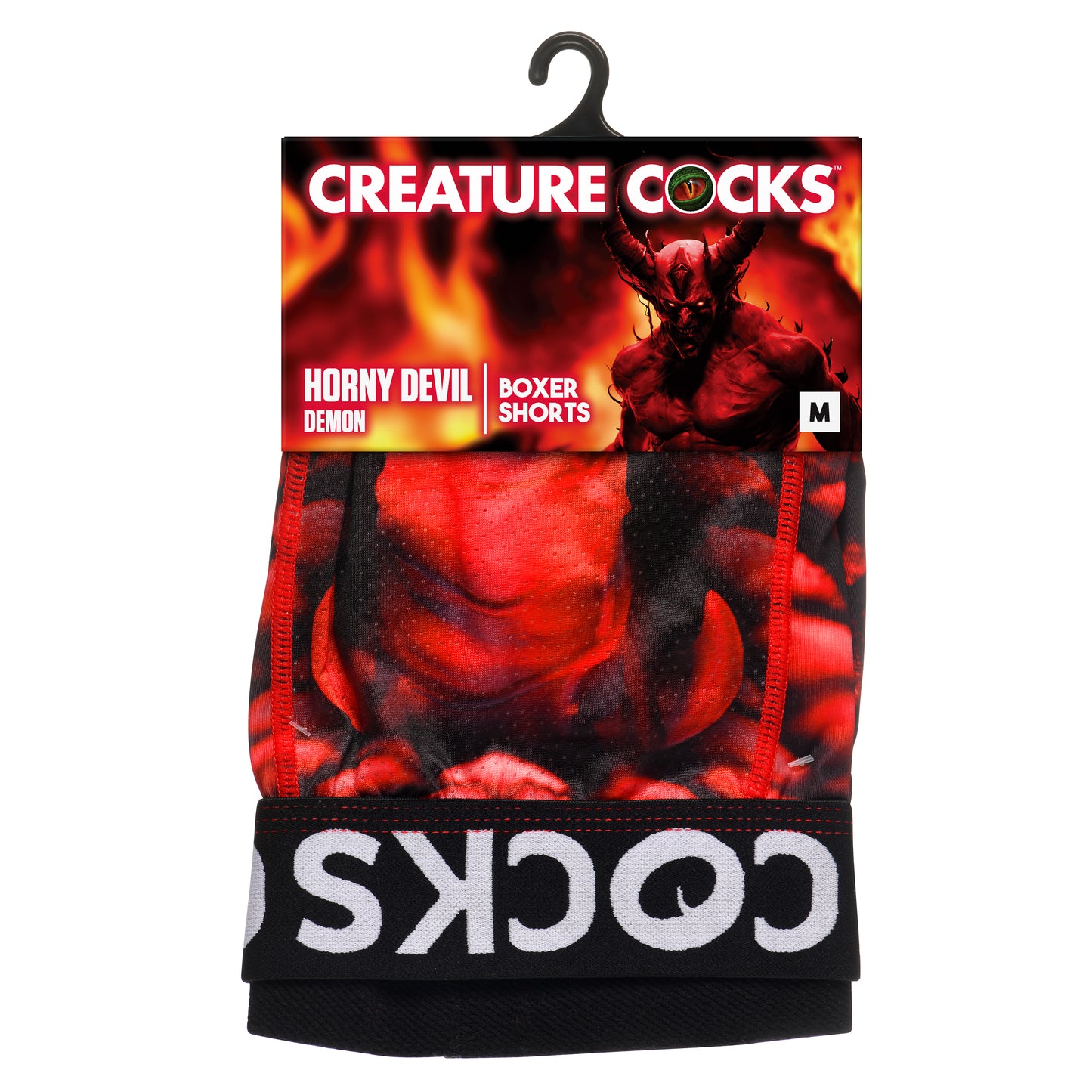 Creature Wear Horny Devil Demon Boxer Shorts - Medium