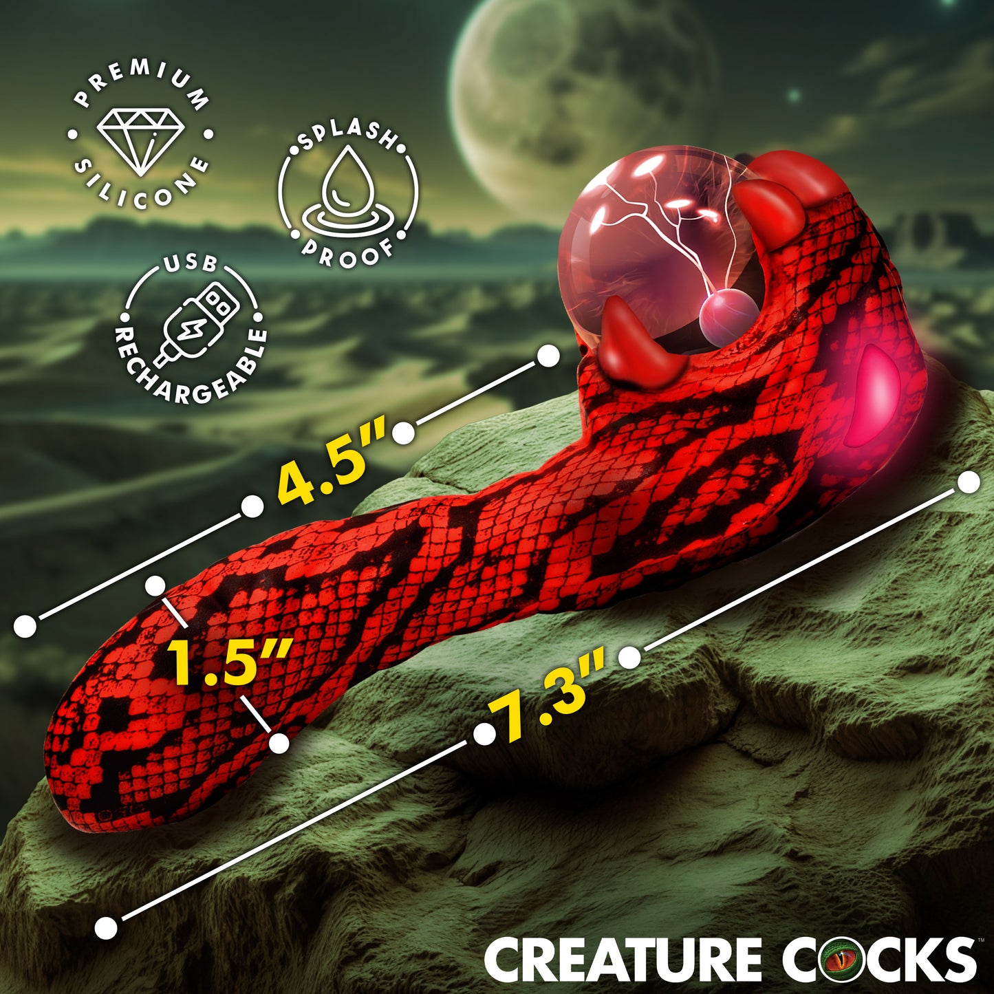 Cobra Silicone Plasma Vibrator
