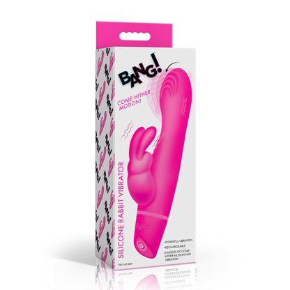 Come Hither Silicone Rabbit Vibrator - Pink