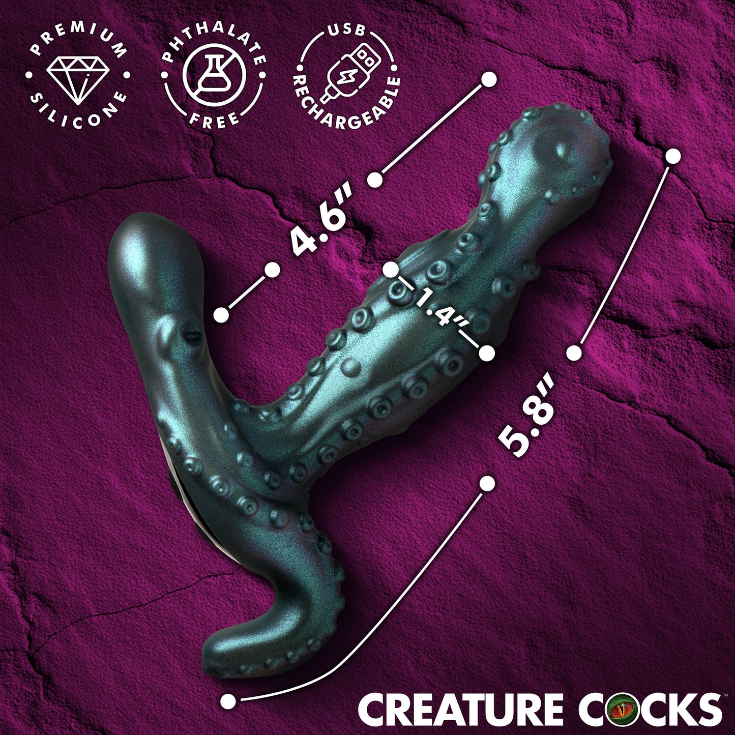 Octoprobe Gyrating Prostate Vibrator
