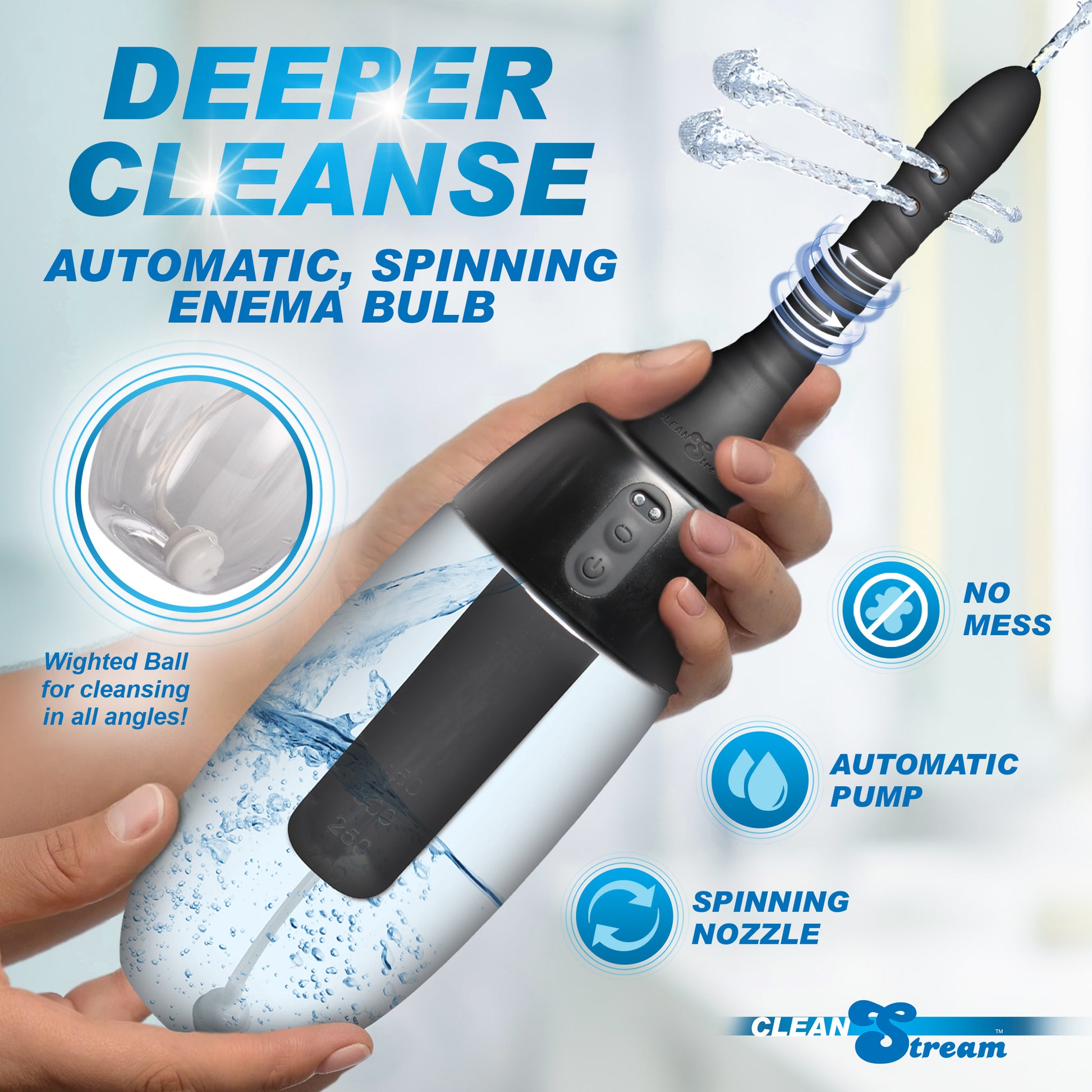 XL Spinning Automatic Enema Bulb