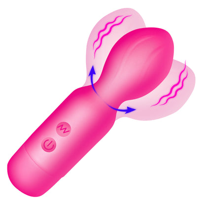 18X Vibrating Silicone Mini Wand - PInk