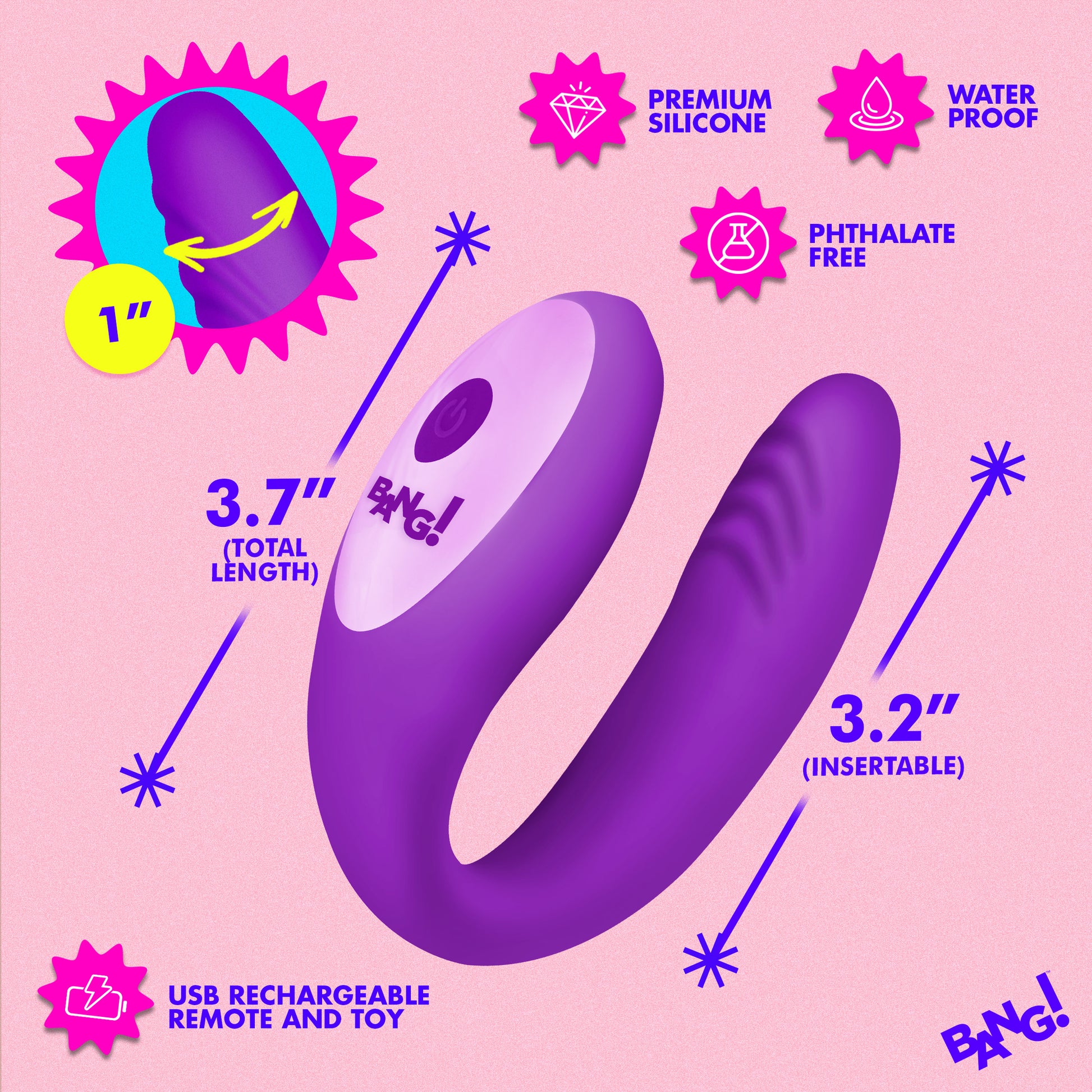 Gyrating G-Spot Vibrator - Purple