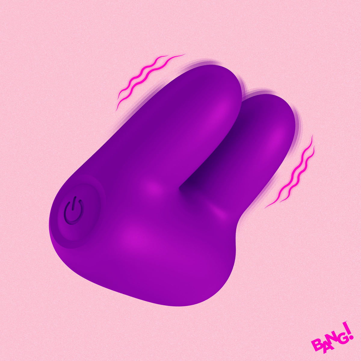 Dual Silicone Vibrator - Purple