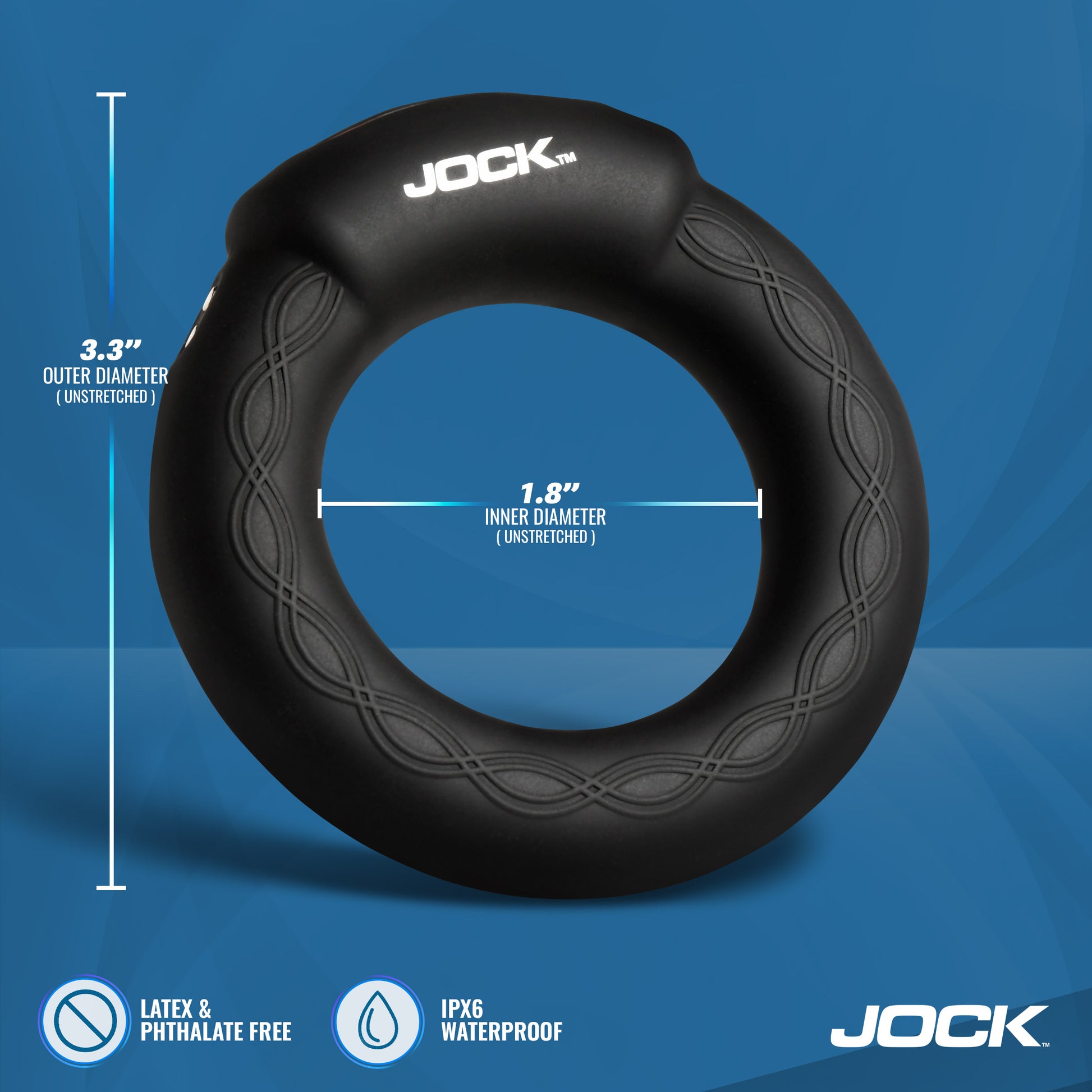 Rumbler Vibrating & Warming C-Ring - 1.8"