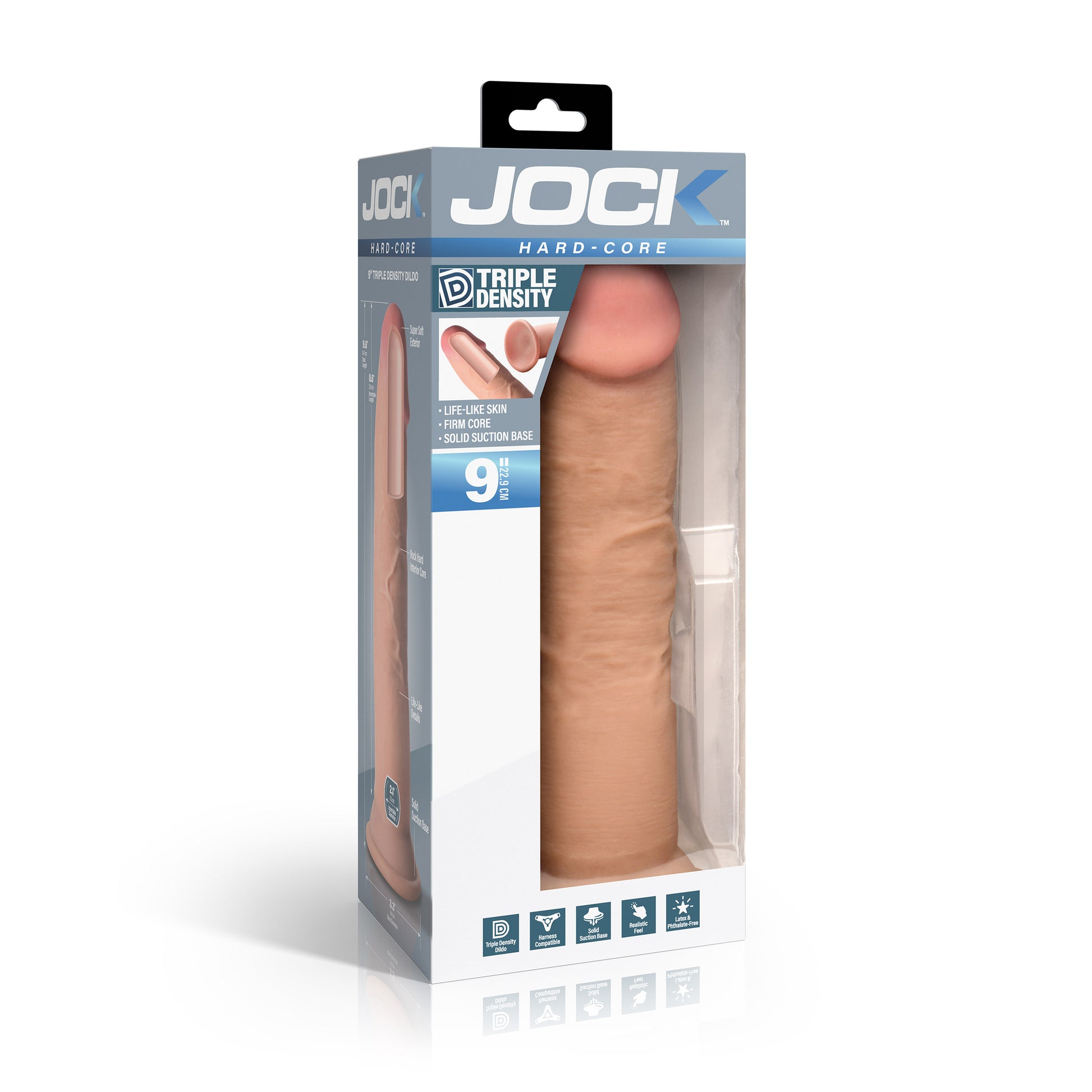 Hard-Core 9" Triple Density Dildo