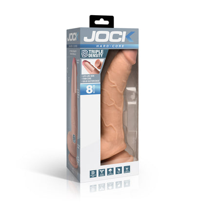 Hard-Core 8" Triple Density Dildo with Balls