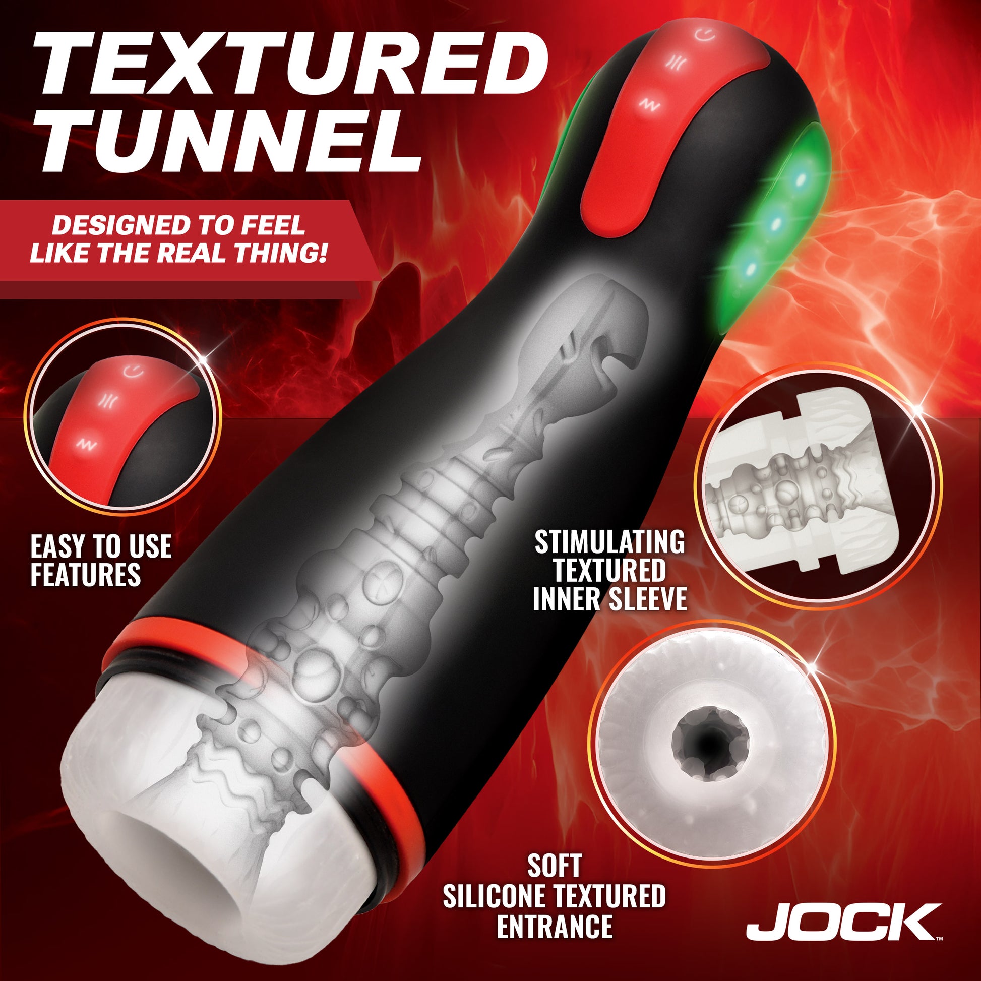 Blaze Vibrating, Sucking, and Warming Masturbator