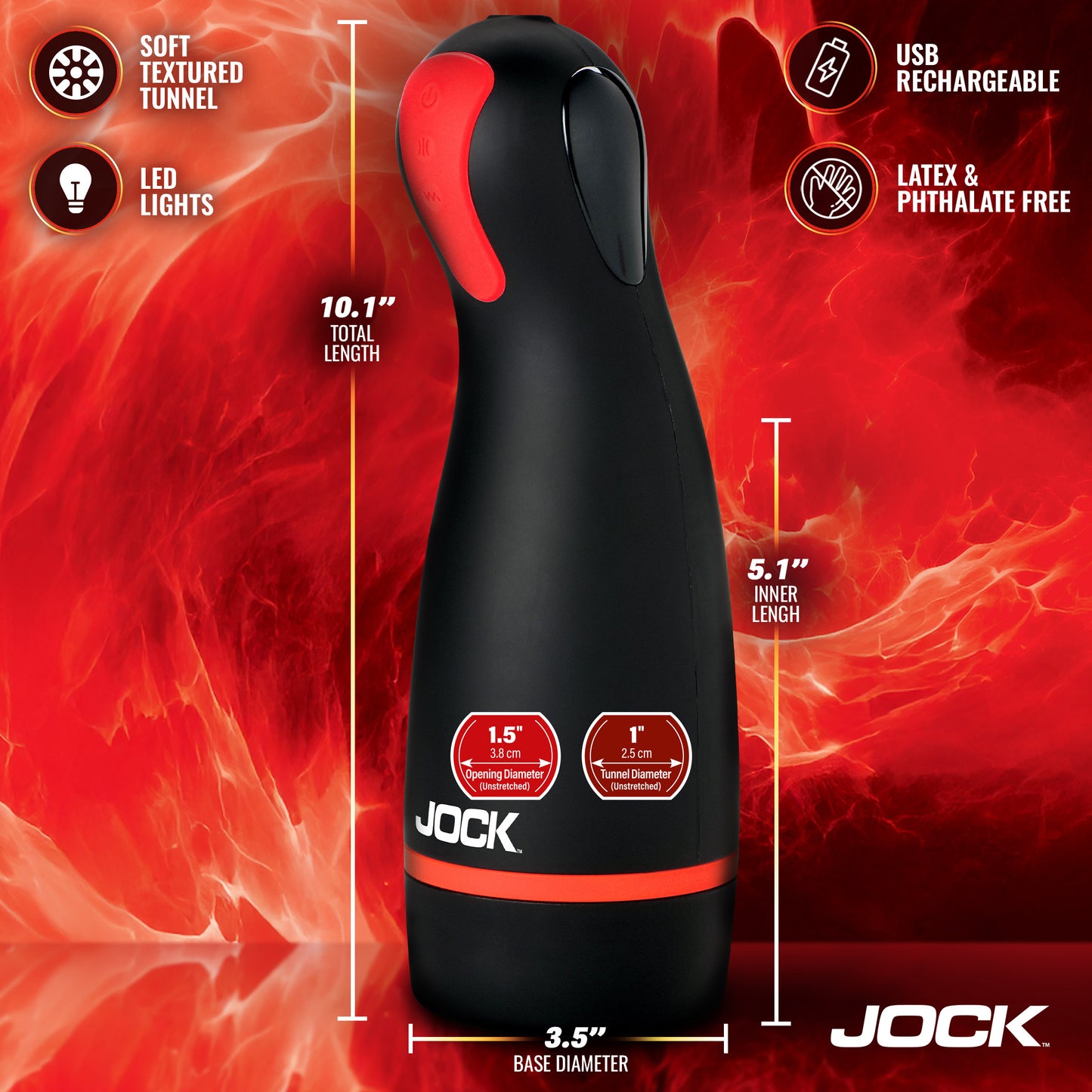 Blaze Vibrating, Sucking, and Warming Masturbator