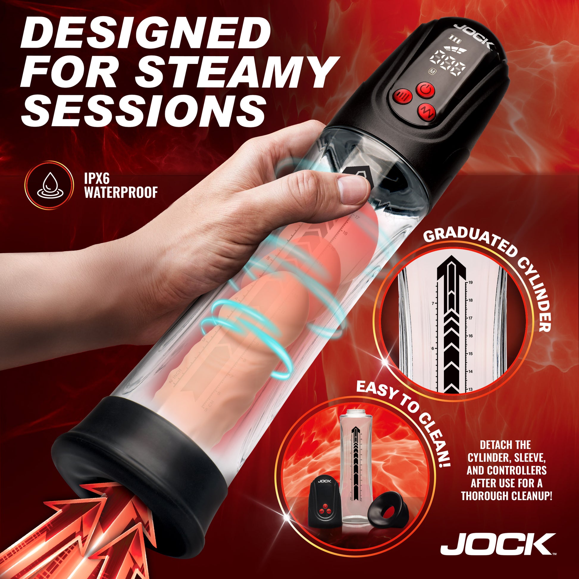 Power Up Digital Automatic Waterproof Penis Pump