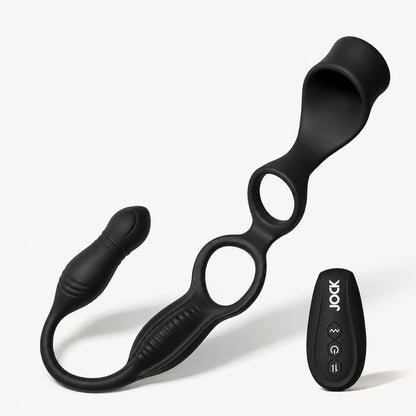 Hype Max Thrusting & Vibrating Anal Plug w/C-Ring