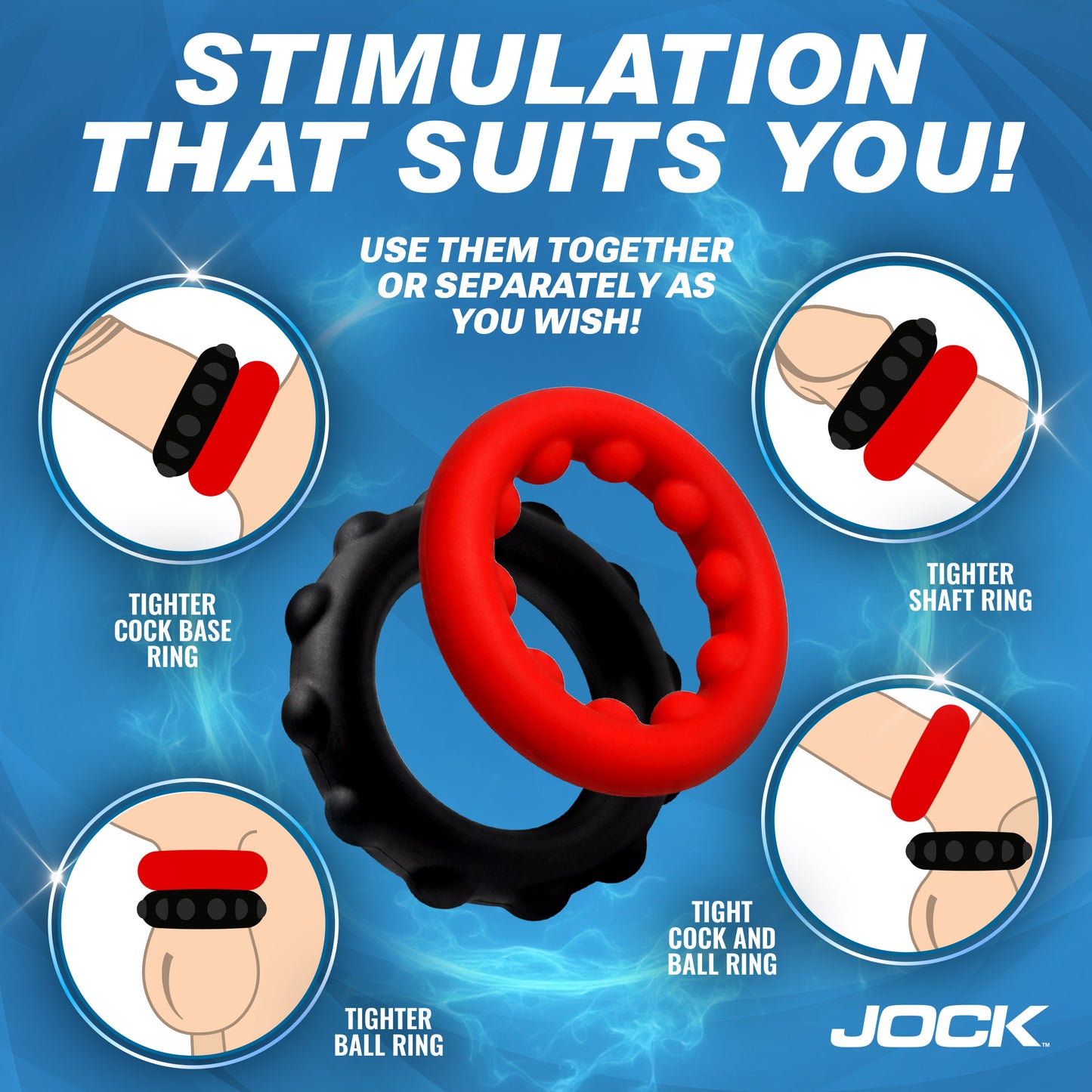 Weighted Silicone C-Ring Set