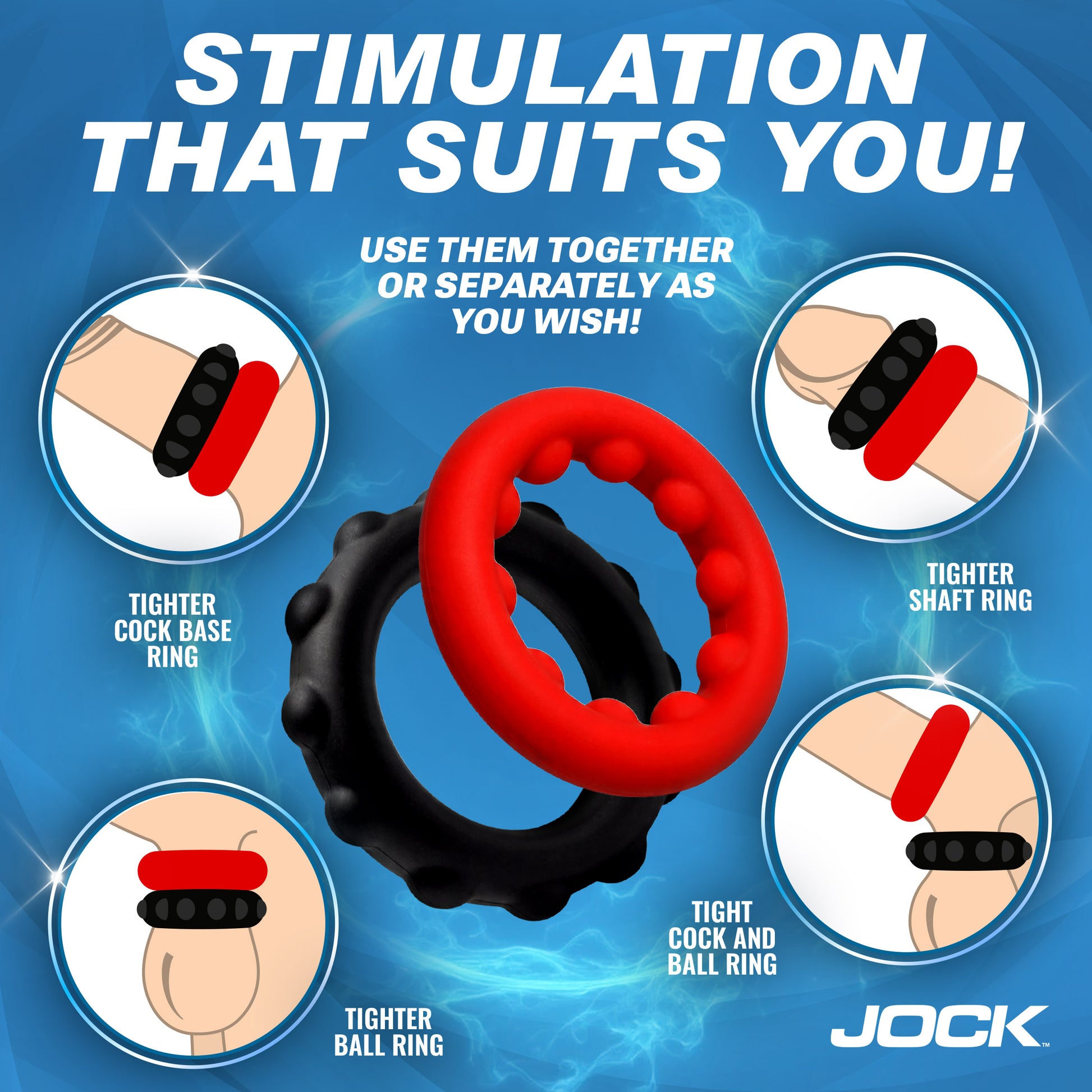 Weighted Silicone C-Ring Set