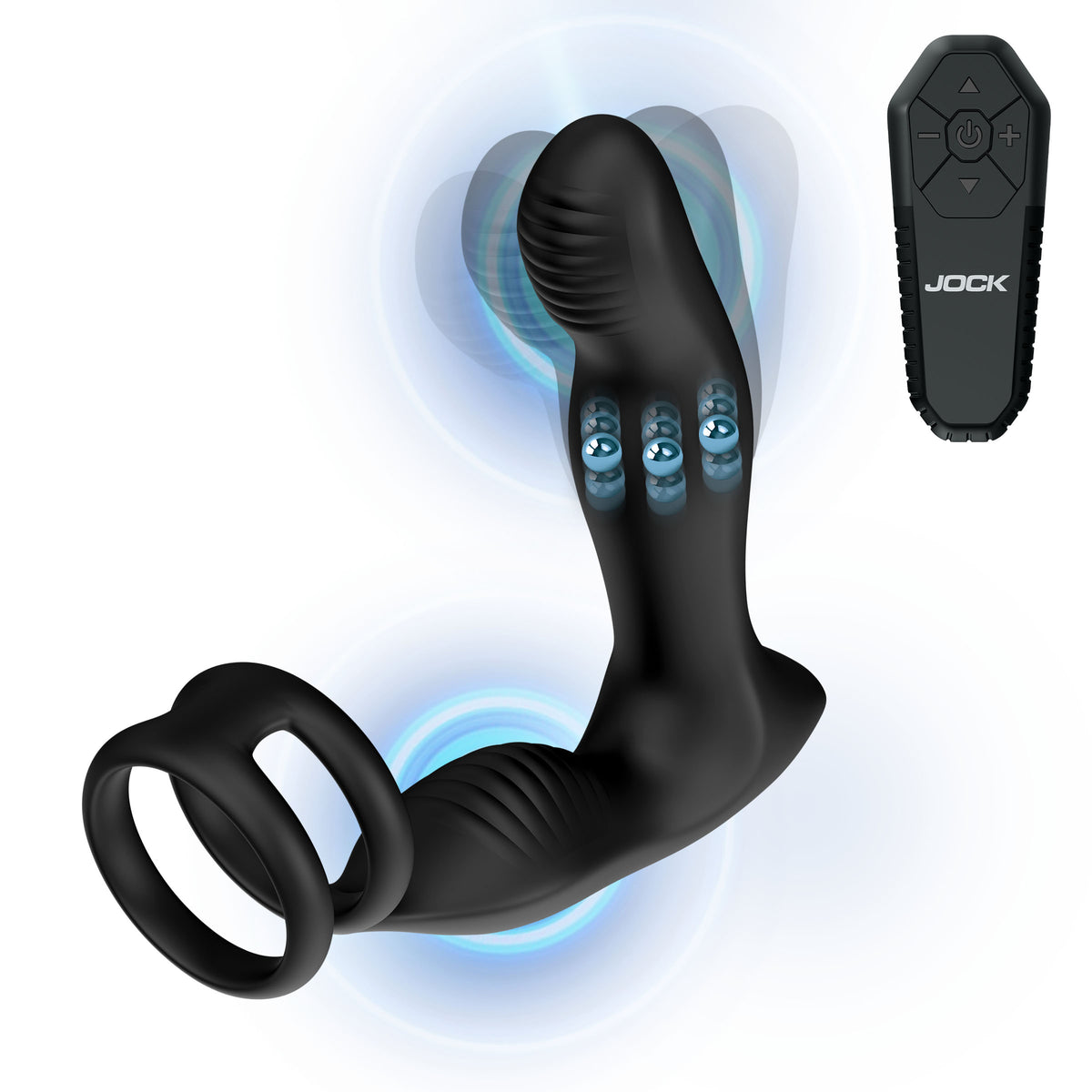 P-Drive Sliding & Rocking Prostate Vibrator w/ C-Ring