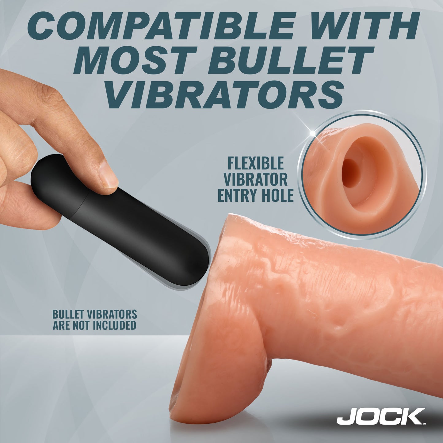 JOCK 7" Dildo with Balls Vanilla