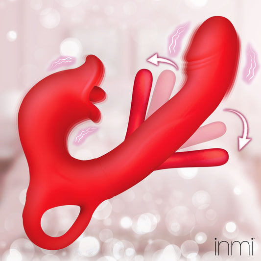 Kissing & Flicking Silicone Vibrator