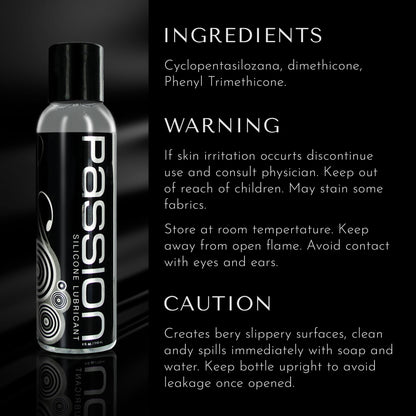 Passion Premium Silicone Lubricant - 4 oz