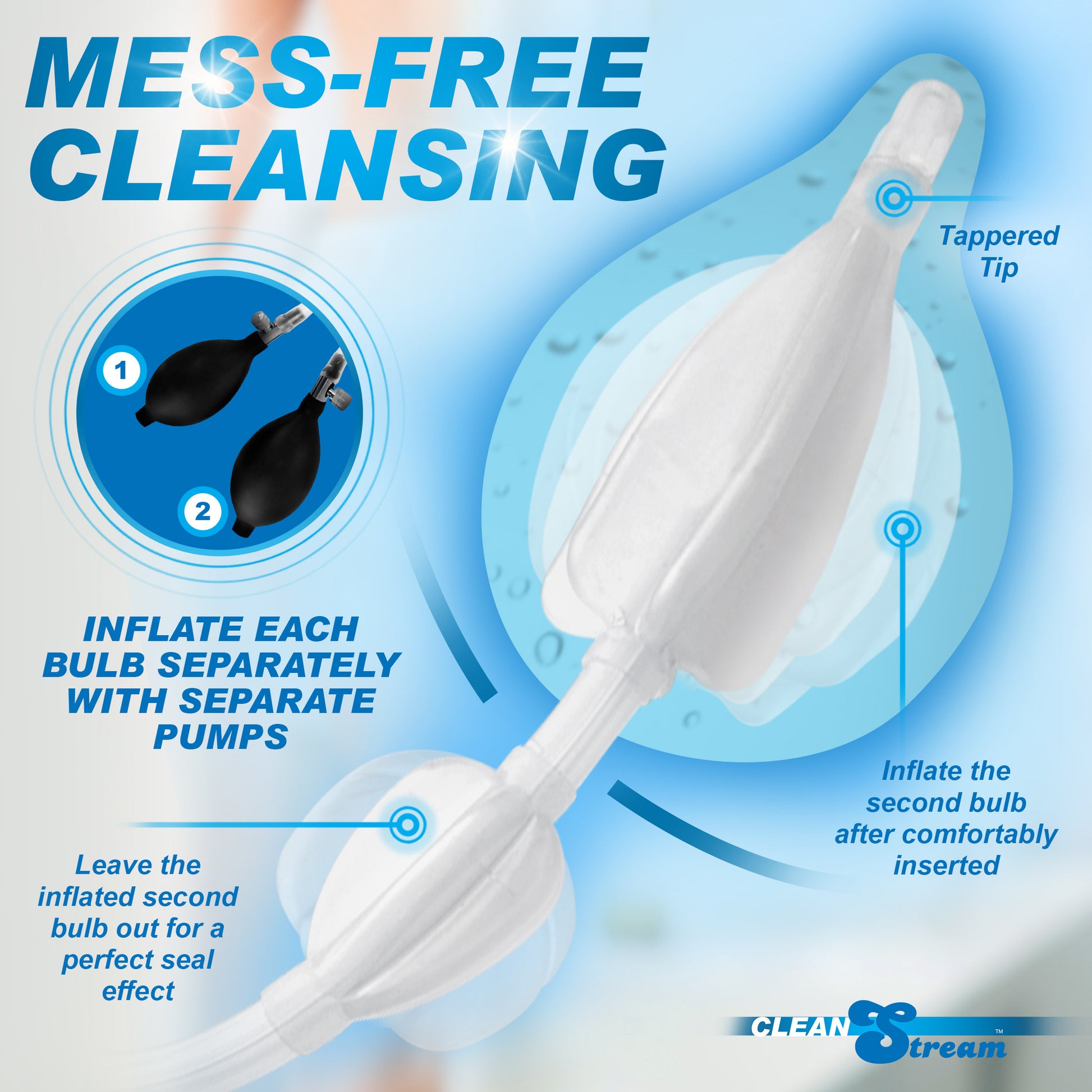 CleanStream Silicone Double Bulb Nozzle