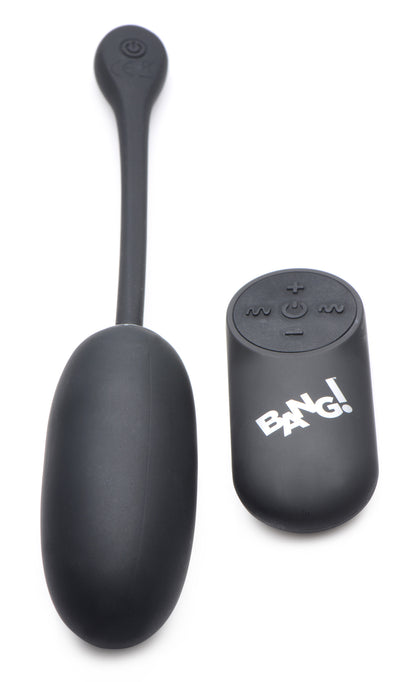 Remote Control 28X Silicone Plush Egg - Black